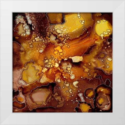 Chestnut Illumination II White Modern Wood Framed Art Print by Moore, Regina
