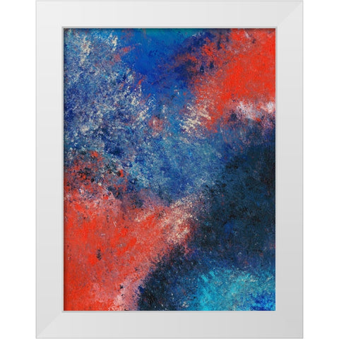 Harmonious Balance I White Modern Wood Framed Art Print by Moore, Regina