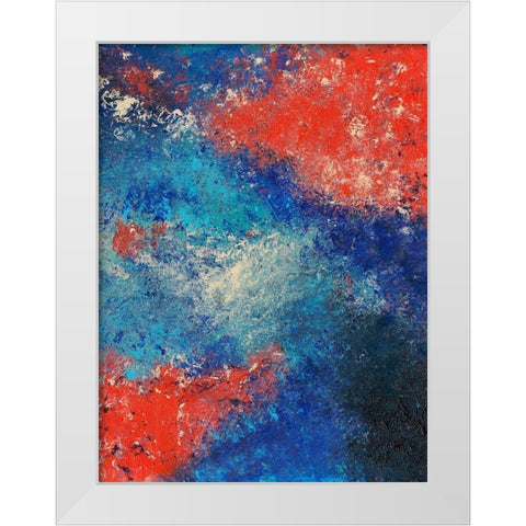 Harmonious Balance II White Modern Wood Framed Art Print by Moore, Regina