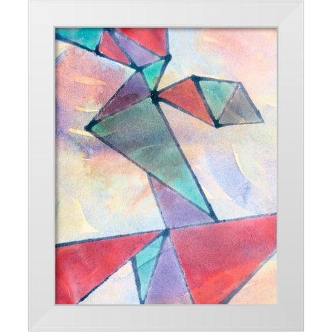 Lucent Shards I White Modern Wood Framed Art Print by Douglas, Jamie