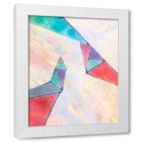 Lucent Shards III White Modern Wood Framed Art Print by Douglas, Jamie