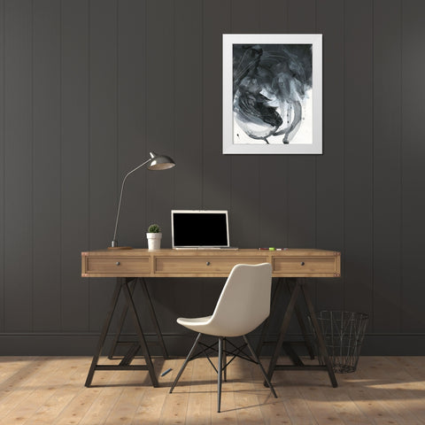 Broken Abstract I White Modern Wood Framed Art Print by Parker, Jennifer Paxton