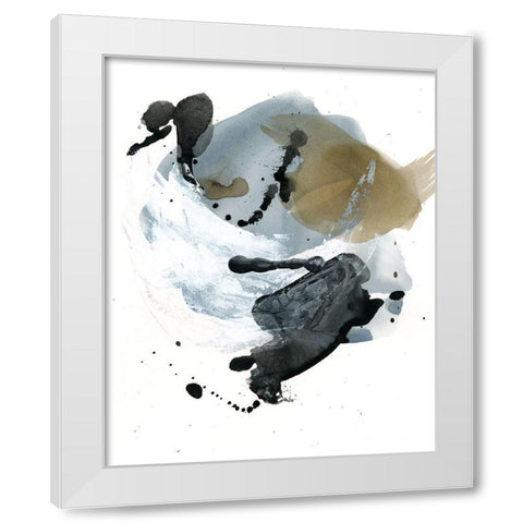 Raku Abstract I White Modern Wood Framed Art Print by Parker, Jennifer Paxton