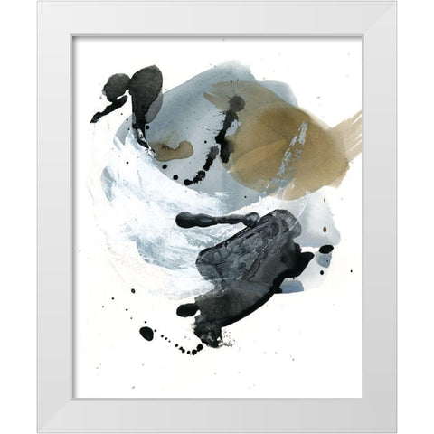 Raku Abstract I White Modern Wood Framed Art Print by Parker, Jennifer Paxton