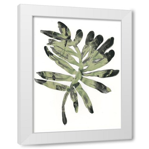 Foliage Fossil V White Modern Wood Framed Art Print by Vess, June Erica