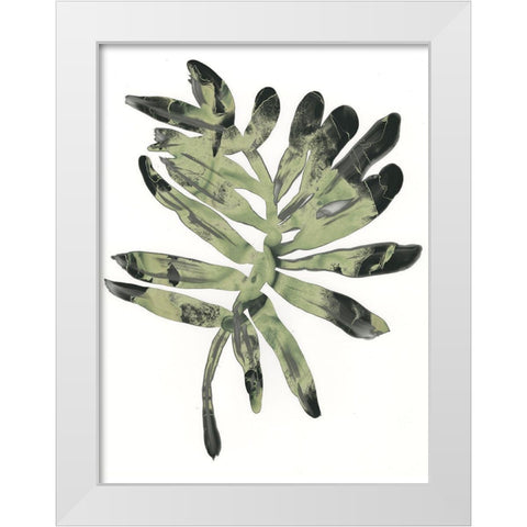 Foliage Fossil V White Modern Wood Framed Art Print by Vess, June Erica