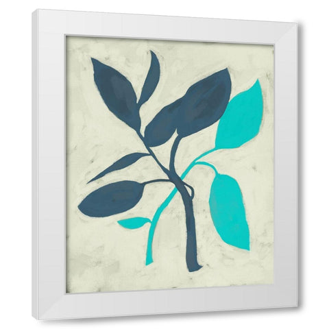 Tropic III White Modern Wood Framed Art Print by Zarris, Chariklia