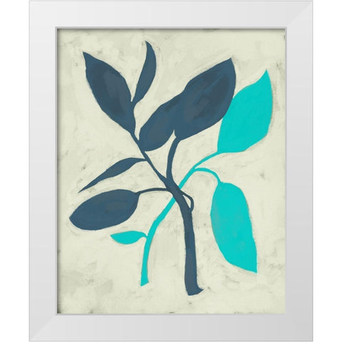 Tropic III White Modern Wood Framed Art Print by Zarris, Chariklia