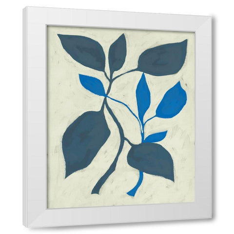 Tropic V White Modern Wood Framed Art Print by Zarris, Chariklia