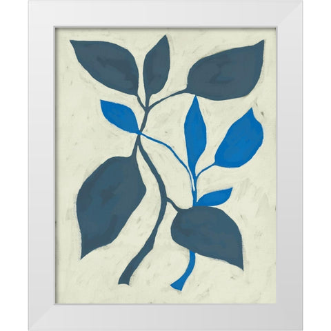 Tropic V White Modern Wood Framed Art Print by Zarris, Chariklia