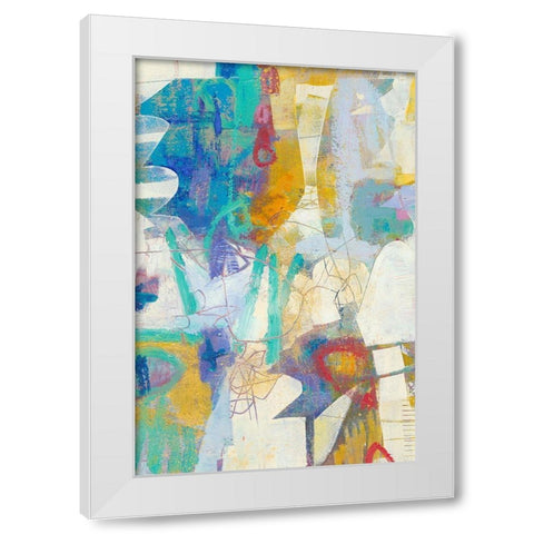 Pascal I White Modern Wood Framed Art Print by Jachimiec, Sue