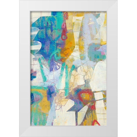 Pascal I White Modern Wood Framed Art Print by Jachimiec, Sue