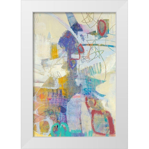 Pascal II White Modern Wood Framed Art Print by Jachimiec, Sue