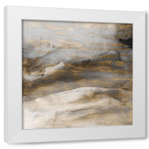 Surface II White Modern Wood Framed Art Print by Jasper, Sisa