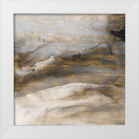 Surface II White Modern Wood Framed Art Print by Jasper, Sisa
