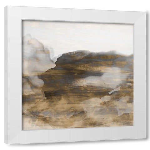 Surface III White Modern Wood Framed Art Print by Jasper, Sisa