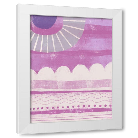 Pink Dream I White Modern Wood Framed Art Print by Deans, Karen