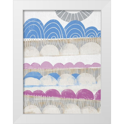 Pink Dream II White Modern Wood Framed Art Print by Deans, Karen