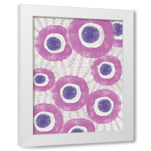 Pink Dream IV White Modern Wood Framed Art Print by Deans, Karen