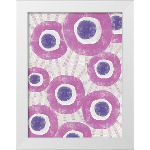 Pink Dream IV White Modern Wood Framed Art Print by Deans, Karen