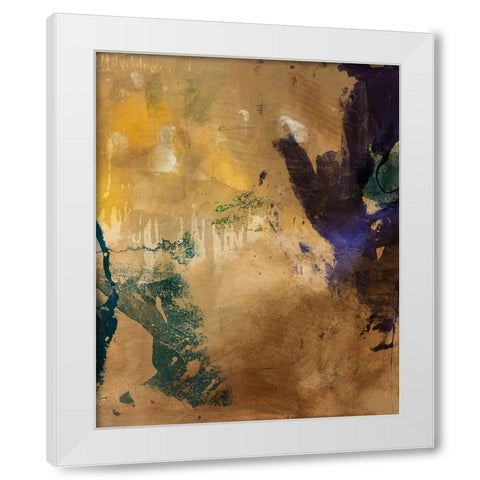 Amber Haze I White Modern Wood Framed Art Print by Jasper, Sisa