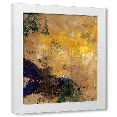 Amber Haze II White Modern Wood Framed Art Print by Jasper, Sisa