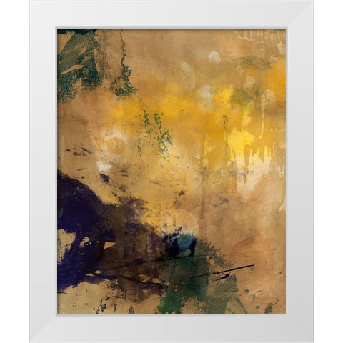 Amber Haze II White Modern Wood Framed Art Print by Jasper, Sisa