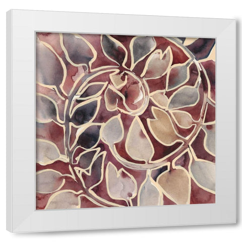 Currant Vine II White Modern Wood Framed Art Print by Zarris, Chariklia