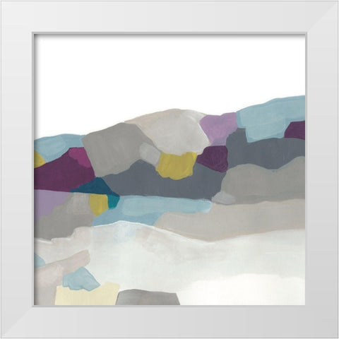 Valley Prism I White Modern Wood Framed Art Print by Vess, June Erica