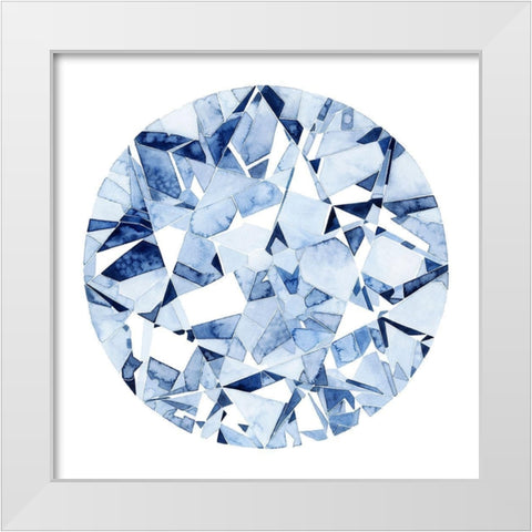 Diamond Drops II White Modern Wood Framed Art Print by Popp, Grace