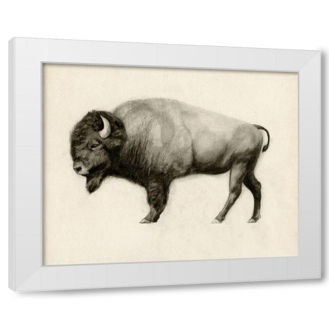 High Plains II White Modern Wood Framed Art Print by Borges, Victoria