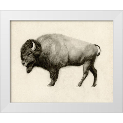 High Plains II White Modern Wood Framed Art Print by Borges, Victoria