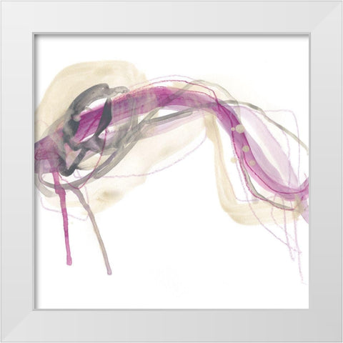 Wave Equation I White Modern Wood Framed Art Print by Vess, June Erica