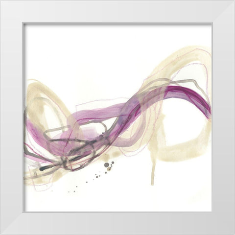 Wave Equation II White Modern Wood Framed Art Print by Vess, June Erica