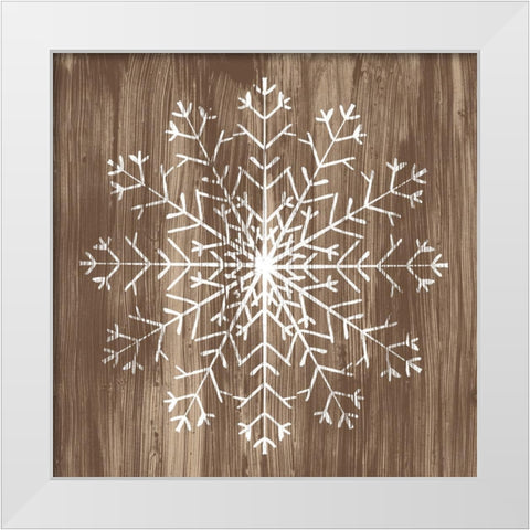 Barnwood Wonderland III White Modern Wood Framed Art Print by Vess, June Erica