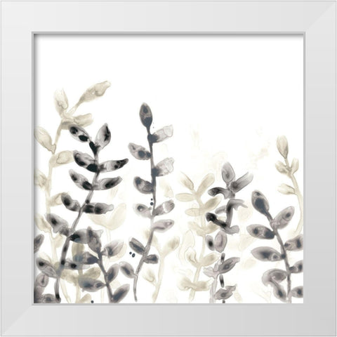 Liquid Stems IV White Modern Wood Framed Art Print by Vess, June Erica