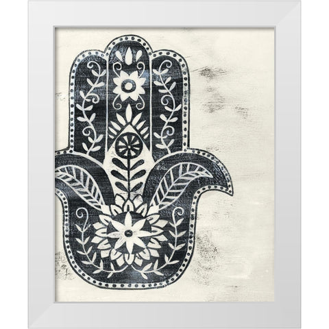 Day Hamsa I White Modern Wood Framed Art Print by Popp, Grace