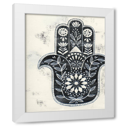 Day Hamsa II White Modern Wood Framed Art Print by Popp, Grace