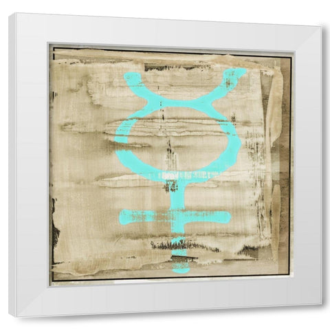 The Deities, Mercury White Modern Wood Framed Art Print by Aryai, Sia