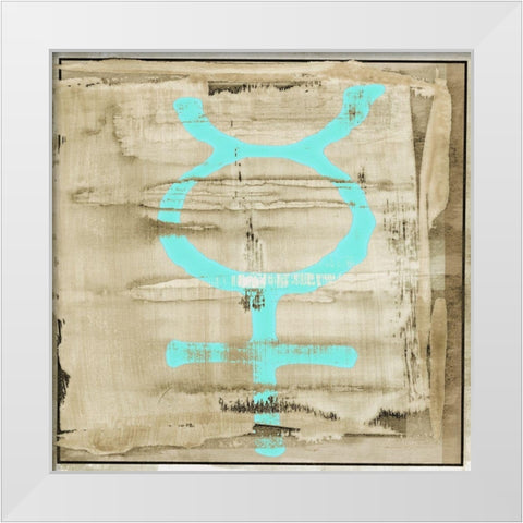 The Deities, Mercury White Modern Wood Framed Art Print by Aryai, Sia