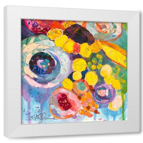 Bold Blooms V White Modern Wood Framed Art Print by St. Hilaire, Elizabeth