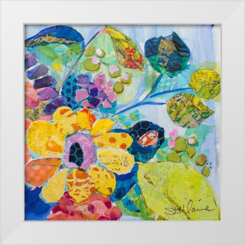 Bold Blooms VI White Modern Wood Framed Art Print by St. Hilaire, Elizabeth