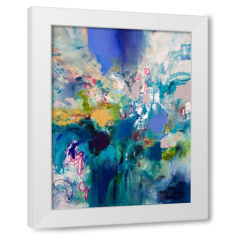 Ultramarine I White Modern Wood Framed Art Print by Gardner, Jennifer