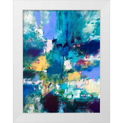 Ultramarine II White Modern Wood Framed Art Print by Gardner, Jennifer