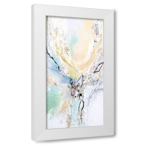 Seafoam Neutral I White Modern Wood Framed Art Print by Gardner, Jennifer