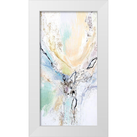 Seafoam Neutral I White Modern Wood Framed Art Print by Gardner, Jennifer