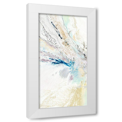 Seafoam Neutral II White Modern Wood Framed Art Print by Gardner, Jennifer