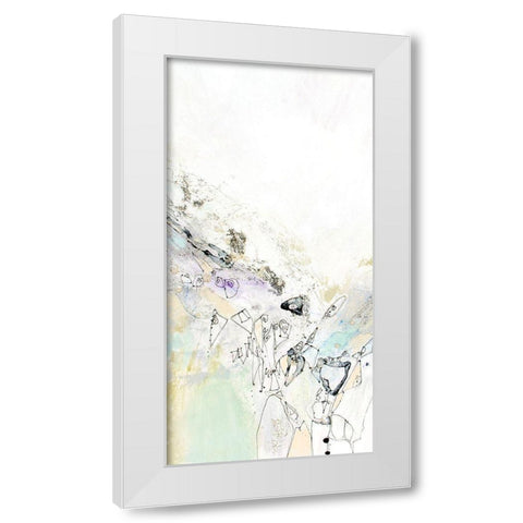 Seafoam Neutral III White Modern Wood Framed Art Print by Gardner, Jennifer
