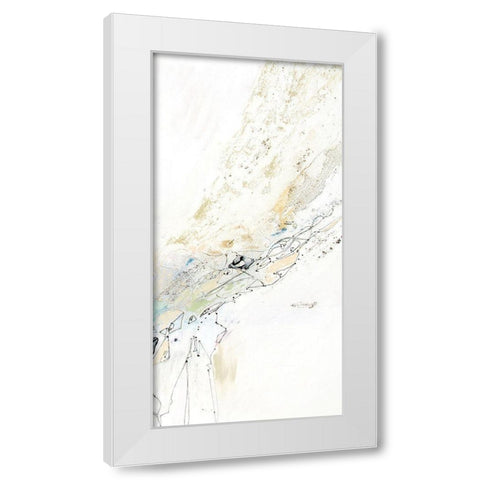 Seafoam Neutral IV White Modern Wood Framed Art Print by Gardner, Jennifer
