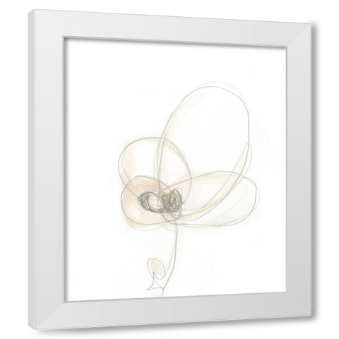 Garden Gestures IV White Modern Wood Framed Art Print by Vess, June Erica
